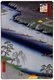 Japan: Spring: Kawaguchi Ferry and Zenkōji temple (川口のわたし善光寺). Image 20 of '100 Famous Views of Edo'. Utagawa Hiroshige (first published 1856–59)
